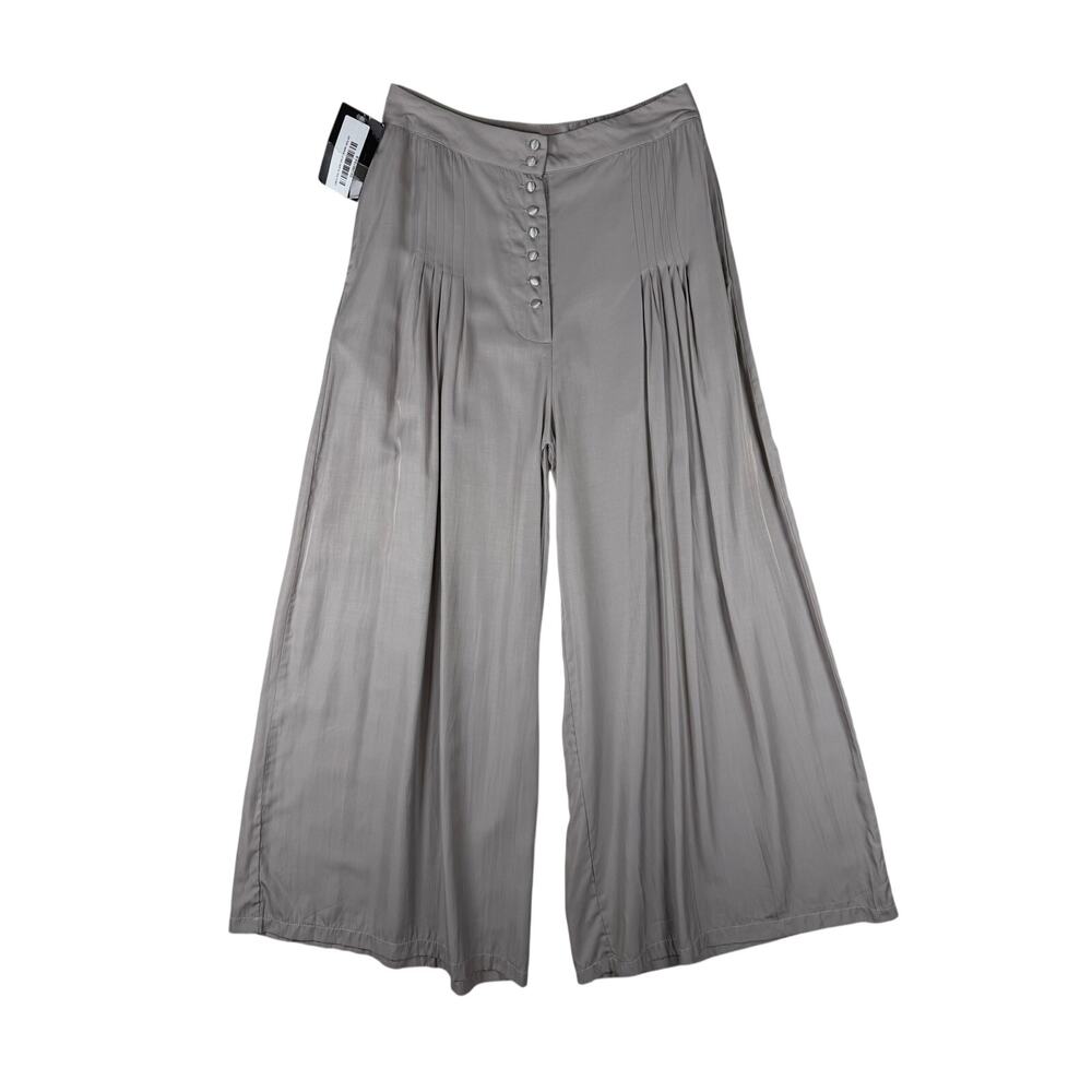 Pol Pants Women's Pleated Wide Leg Lightweight Trousers NWT